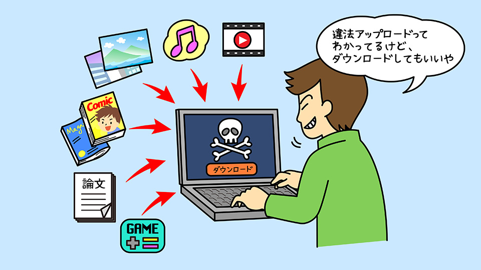 違法ダウンロード